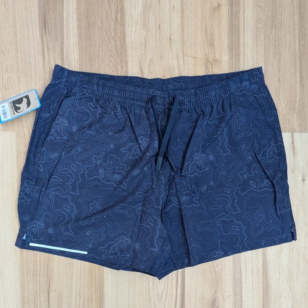 NWT Bearbottom Run Short V2 5.5” Topography Navy XXL Men’s